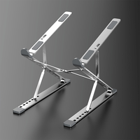 Le support pour ordinateur portable en aluminium réglable convient aux ordinateurs portables et aux tablettes allant de 10 pouces à 17 pouces.