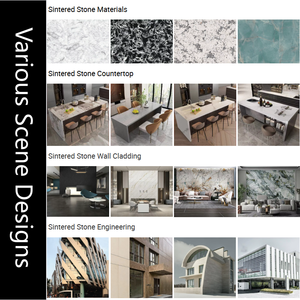 หินอ่อนเผา YDSTONE รุ่นโมเดิร์นลักชัวรี่ สีน้ำตาลแอนเดียน แผ่นใหญ่ขนาด 3200x1600 มม. สำหรับปูพื้นผนังภายในบ้านและเคาน์เตอร์ครัว - Product Image 5