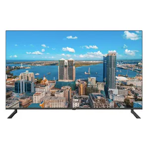 55 Inch Supplier 4K UHD Flat Screen Frameless Wholesale LED Android LCD Smart TV Factory Price
