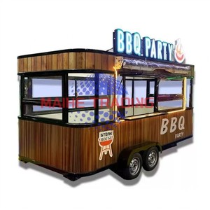 Food Truck Mobile Entièrement Équipé en Acier Inoxydable Multifonctionnel avec Cuisine Complète - Product Image 1