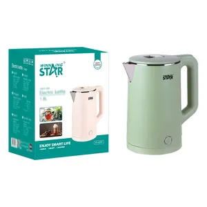 WINNING STAR ST-6007 1500W 201 Stainless Steel Africa 1.8L Electric Tea Water Boiler Portable Electric Kettle