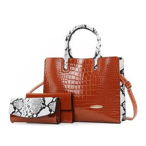 ZR89R barato al por mayor 3 pcs en 1 PU bolsos de señora bolsos de las mujeres bolsas con asa - Product Image 1