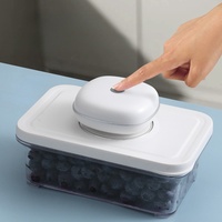 Ensemble de boîtes hermétiques transparentes KZR, boîte de conservation sous vide rectangulaire pour viande, récipient de conservation sous vide pour aliments