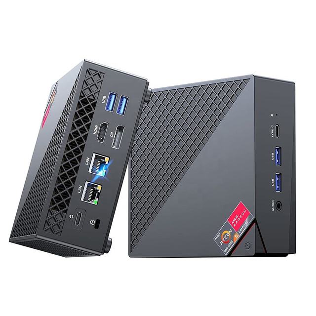 R7 5800U Portable Mini Desktop Computer Amd Gaming Mini PC Win 10 AMD Office Fanless Mini Industrial PC
