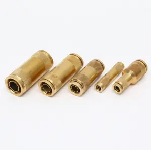Brass Connectors Brass Compression Fittings 28mm Straight Union Male NPT Brass Fittings Dot Copper Pneumatic Fitting Connector