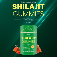 Gummies de Shilajit en Gros 75% Acide Fulvique Marque Privée Gummies de Shilajit Purs pour Végétaliens Amélioration Antioxydante Boost d'Énergie