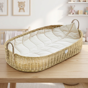 Cestas de cambio de algas marinas naturales de Vietnam, cuna de bebé, cesta de Moisés con cambiador incluido, el precio más barato al por mayor - Product Image 1