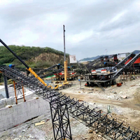 Planta Fija de Trituración y Cribado de Piedra de 400-600 t/h, Línea Completa con Trituradora de Mandíbulas, Cono y Fabricante de Arena para Proyectos de Infraestructura