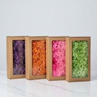 Matériaux de décoration pour événements à domicile et mariages Lovebay DIY 100g d'hortensias naturels réels préservés en bois en boîte pour arrangements personnalisés
