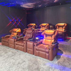 โซฟาปรับเอนหนังแท้ระดับ VIP สำหรับโฮมเธียเตอร์  ระบบไฟฟ้า ผลิตในจีน เก้าอี้ดูหนังปรับเอน - Product Image 6