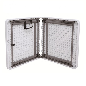 Bàn gấp ngoài trời mỏng 4 chân, bàn vườn có thể gập lại và Bàn nhựa cho các bữa tiệc sự kiện - Product Image 5