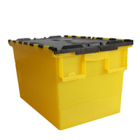 Bac de rangement en plastique pliable et empilable pour déménagement, capacité 60 kg, volume 70 L, vente en gros