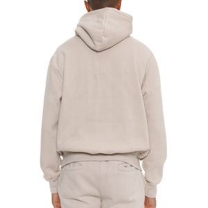 <span class=keywords><strong>Sudadera</strong></span> con capucha de cuello redondo unisex con logotipo bordado personalizado en blanco 180gsm-400gsm - Product Image 2