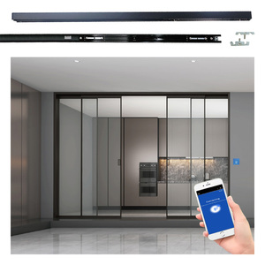 Hogar inteligente moderno DZ150, nueva aplicación, Wifi, abridor de puerta corredera automático ajustable, puerta Maglev para oficina/dormitorio de Hotel operado - Product Image 1