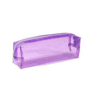 กล่องดินสอสำหรับนักเรียน  กระเป๋าใส่ปากกาสีสันสดใส  ความจุขนาดใหญ่  วัสดุ PVC  มองเห็นได้ชัดเจน  ซองใส่ดินสอ  อุปกรณ์เครื่องเขียน  รับทำโลโก้ตามสั่ง - Product Image 4