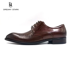 High-quality Brown Brushing Leather Men <b>Dress</b> Shoes Loafers Manufacture Made of Genuine Leather - Product Image 2
