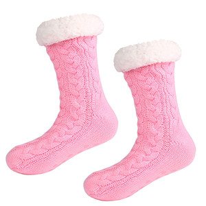 Calcetines gruesos y cálidos para <span class=keywords><strong>mujer</strong></span>, calcetín térmico, acrílico, diseño a la moda, antideslizantes - Product Image 4
