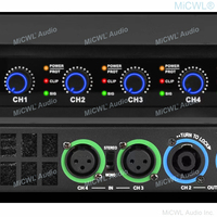 Amplificateur de Puissance Numérique Classe D Pro Haut de Gamme CA 4 Canaux 5200W, Sortie CRÊTE 5200 Watts, AMP 4x1300W