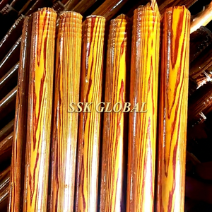 PVC Coated Wooden Handle Basic Broom with Plastic <b>Broomstick</b> Flagged Bristle & Easy Cleaning for Home Use - Product Image 3