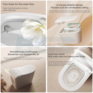 โถสุขภัณฑ์อัจฉริยะแบบชิ้นเดียว รุ่น BT-9067 สีขาว พร้อมระบบเซ็นเซอร์อัตโนมัติ ระบบชำระล้างแบบ S-Trap/P-Trap ระบบ Dual-Flush ควบคุมด้วยรีโมทอัจฉริยะ - Product Image 5