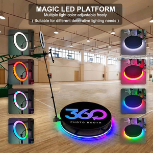 Nueva llegada logotipo personalizado Cámara Ipad <span class=keywords><strong>360</strong></span> fotomatón Video nuevo portátil para 3-4 personas fiesta boda aniversario RGB Luz - Product Image 4