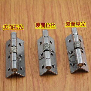 Bisagras de resorte de acero inoxidable CL253, montaje en superficie, 4 orificios, diseño minimalista para herrajes de puertas de gabinetes, antirust - Product Image 1
