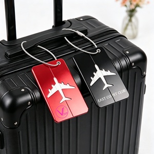 Custom Metal Luggage Tags, Airplane Baggage Tag, Bagpack Bag Travel <b>Gift</b> for Business & Vacation, Promotional <b>Gifts</b> - Product Image 4