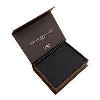 Boîte cadeau rigide magnétique de luxe personnalisée avec insert de précision pour carte de membre en or et emballage cadeau haut de gamme