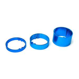 Entretoises de fourche de vélo anodisées multicolores en alliage d'aluminium, kit de rondelles de fourche, taille personnalisée 1 1/8 ", entretoises de tube de direction, fabricants - Product Image 3