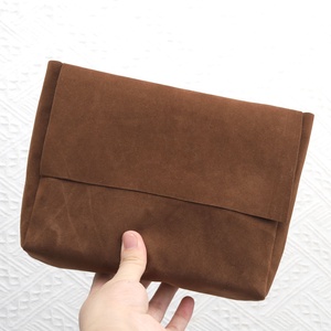Custom Screen Printing Faux Suede Envelope Jewelry Perfume <b>Purse</b> Packaging Bag Luxury Velvet Envelope Gift Dust Pouch - Product Image 3