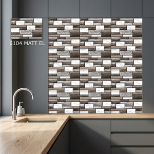 Foshan ลายนูนกระเบื้องดินเผาเคลือบด้าน25x37.5ซม. 250X375รูปแบบการยกระดับดีไซน์10x15เซรามิคตกแต่งผนัง - Product Image 2