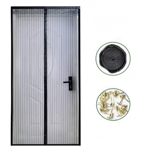 Novo design de rede mosquiteira para cortinas de mosca, tela magnética para portas, tela magnética para portas