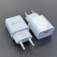 Chargeur mural USB Qualcomm QC3.0 18W, adaptateur de voyage portable, prise US EU, chargeur rapide pour smartphones