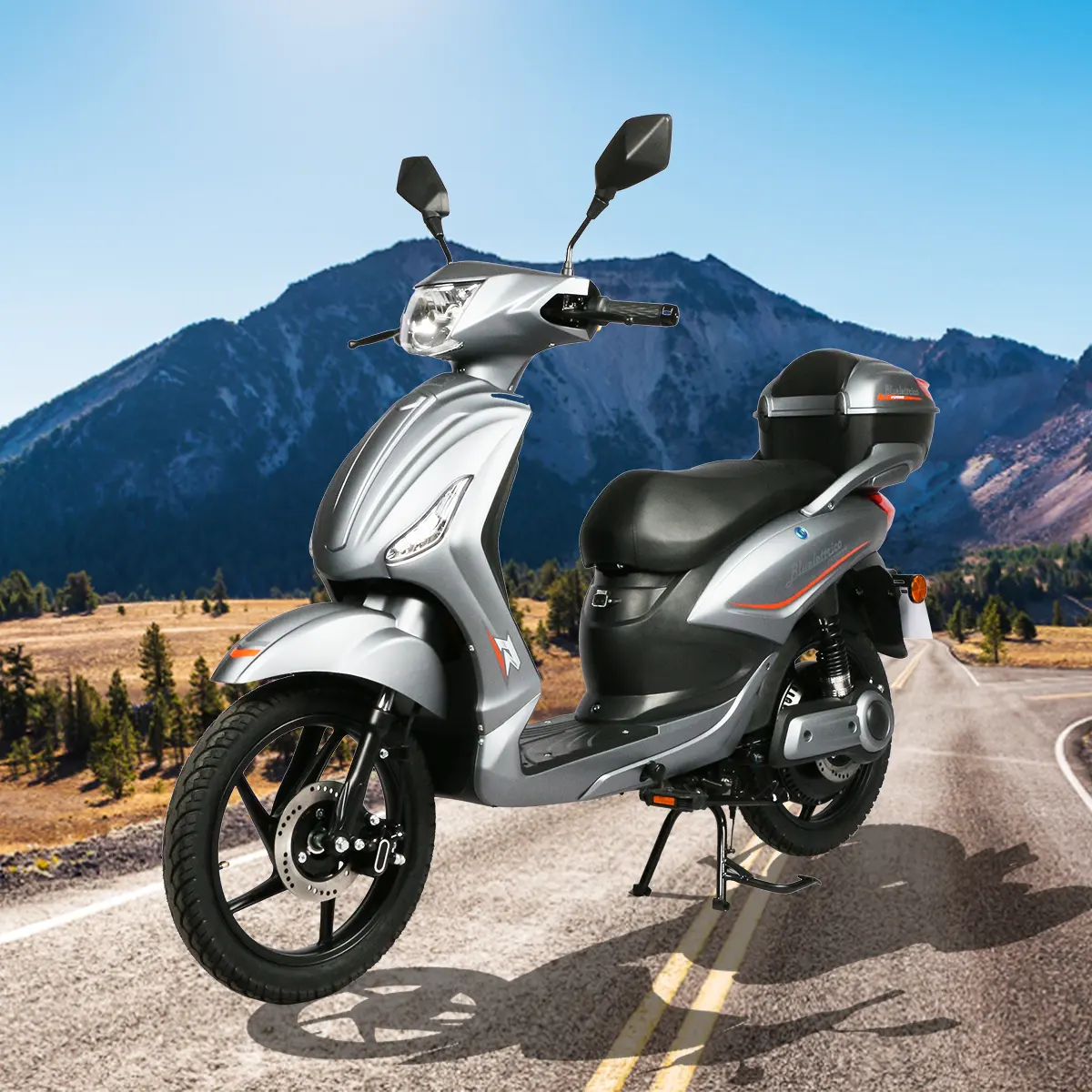 EEC CE approved 800w high power fast speed electric moped scooter with pedals assist for sale