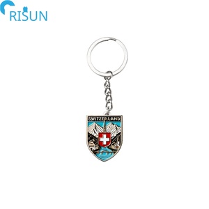 Haute qualité suisse suisse porte-clés sceau de <span class=keywords><strong>carte</strong></span> suisse porte-clés drapeau suisse porte-clés porte-clés pendentifs accessoires en métal - Product Image 5