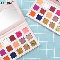 Palette de fards à paupières en gros pour maquillage professionnel, palette de fards à paupières en forme de livre, marque privée, finis mats, scintillants et pailletés, palette de fards à paupières végétaliens