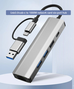 Xput 6 in <strong>2</strong> USB Type-C Aluminum Alloy Docking Station Multi-Function Hub USB3.<strong>2</strong>*<strong>2</strong> 1000Mbps <strong>Data</strong> Transfer PD for Macbook Stock - Product Image 2