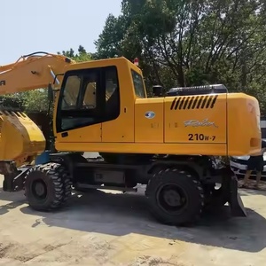 Best Selling Used Wheel Excavator Hyundai R210W-9 R210W-7 Secondhand Hyundai 210W-9 150W-9 80W Rotex <b>Tire</b> Excavator for Sale - Product Image 1