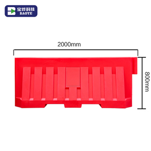 Barrières de contrôle de foule en plastique amovibles Baoye, barrières remplies d'eau pour la sécurité routière en vente - Product Image 2