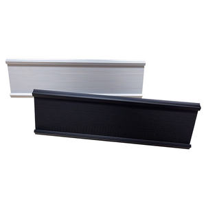 定制雕刻logo 2 “x8” 金属金色银色黑色书桌空白铭牌办公教室桌板 - Product Image 4