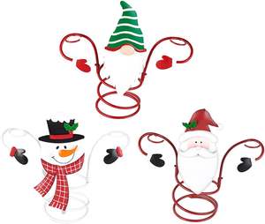 Soporte para botella de vino y vaso de muñeco de nieve para vacaciones, 1 botella de vino y <span class=keywords><strong>2</strong></span> vasos para Navidad, decoración del hogar, estante de almacenamiento de cocina, Bar - Product Image 2