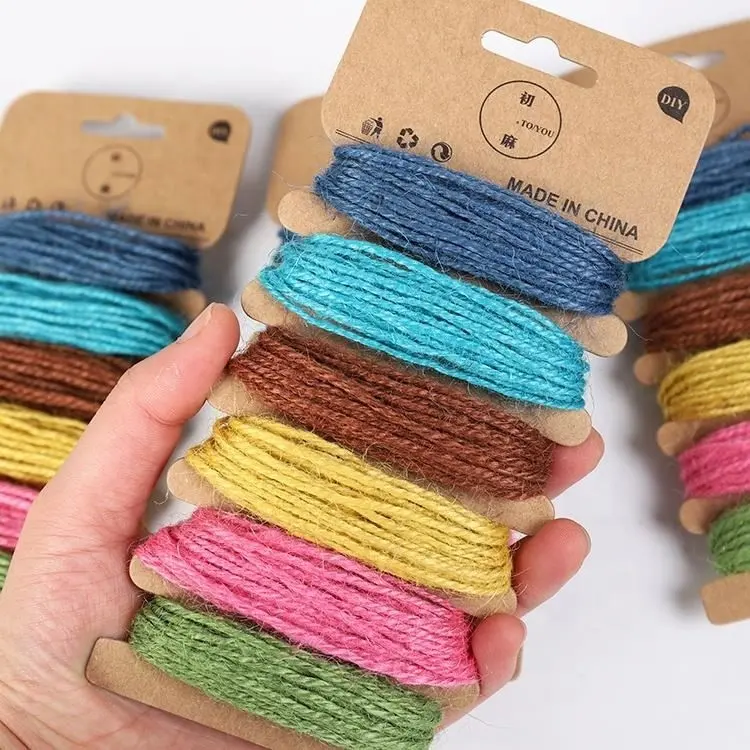 Colorful Manila Ropes Twine Jute Rope Packing String For DIY Wrapping Crafts