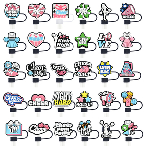 10Mm PVC Cổ Vũ Bụi Bằng Chứng Uống Phụ Kiện Tái Sử Dụng Rơm Topper Cổ Vũ Rơm Bìa Uống Phụ Kiện - Product Image 4