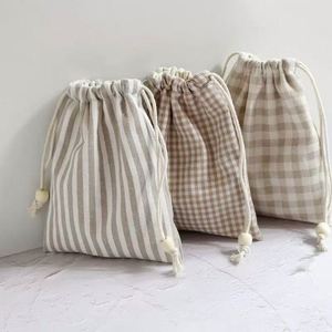 Bolsa de Algodón con Cordón de Estilo Nuevo y Diseño Personalizado, Bolsa Ecológica a Prueba de Polvo con Doble Cordón - Product Image 3