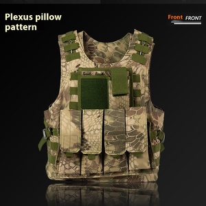 Gilet tactique personnalisé, imperméable, en maille de polyester, gilet d'entraînement de sécurité, fermeture éclair, camouflage, protection sur le terrain - Product Image 4