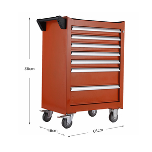 Chariot d'atelier en métal robuste, équipement de <span class=keywords><strong>garage</strong></span>, boîte à outils pour atelier de réparation automobile, chariot de rangement pour voiture, boîte à outils - Product Image 2