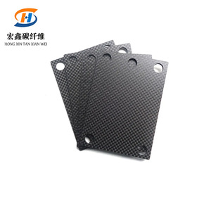 Plaque en fibre de carbone Hongxin 3K, entièrement en carbone, découpe de précision, personnalisable - Product Image 1