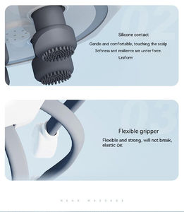 เครื่องนวดศีรษะไฟฟ้ารูปหนวดปลาหมึก 10 หัว นวดหนังศีรษะแบบหนวดปลาหมึก นวดศีรษะแปดหนวด - Product Image 4