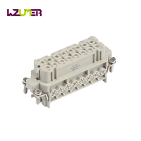 WZUMER Usine directe 16A HA 16 broches noyau mâle femelle automatisation étanche HA-016-M/F connecteur de fil robuste entrée latérale