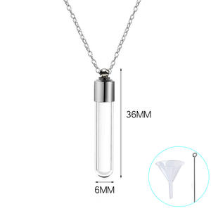 Collana di gioielli con ciondolo a goccia in vetro semplice fluorescente fluorescente all'ingrosso di personalità in stile euro-americano all'ingrosso - Product Image 5